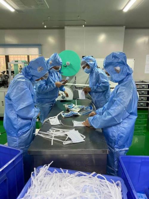 康正衛生材料是佛山順德區的唯一一家生產口罩的企業.
